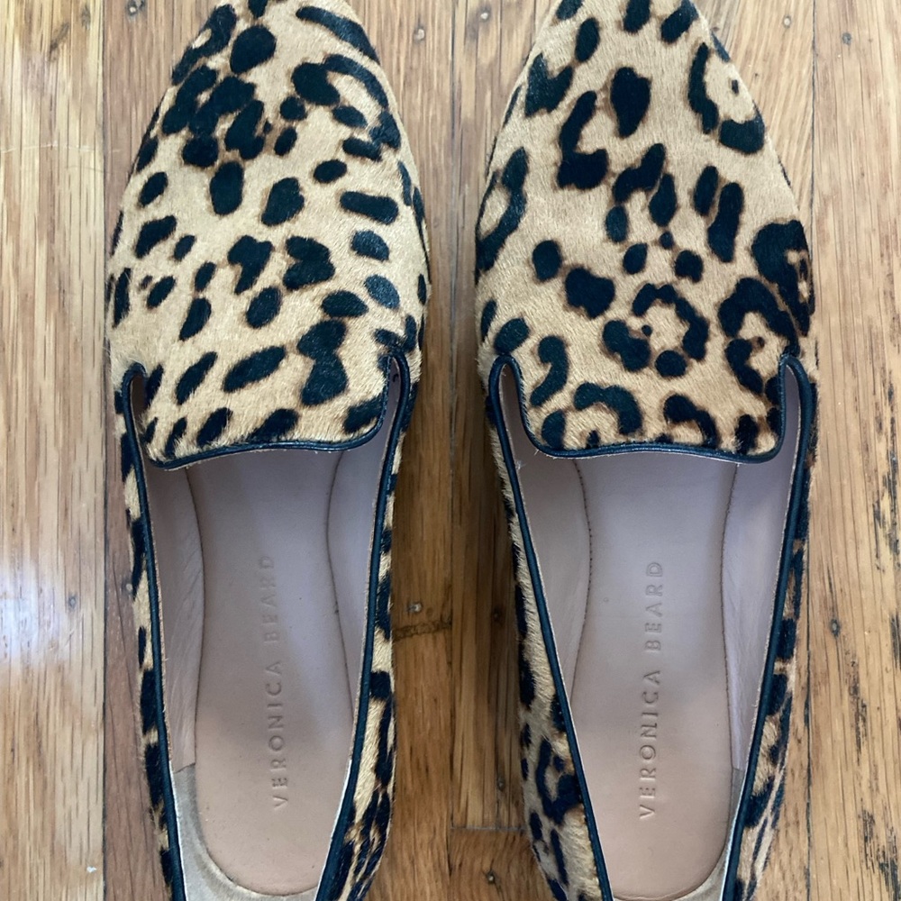 Veronica Beard Animal Print Flats